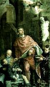 Paolo  Veronese st. pantaleon heals a sick boy oil painting artist